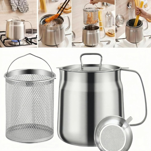 Pentola friggitrice 68oz - pentola, 304